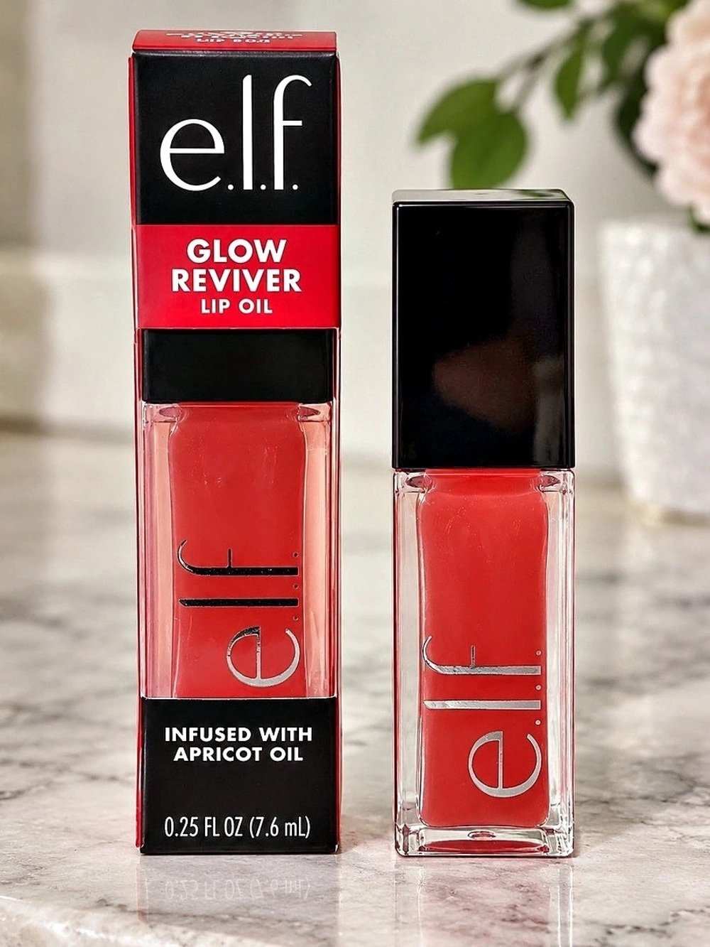 e.l.f. Glow Reviver Lip Oil. Red Lip Oil NWT